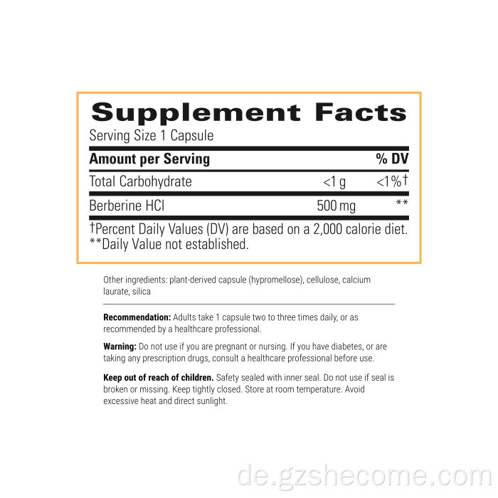 Berberin verbessern Immunität Berberinhydrochloridkapseln